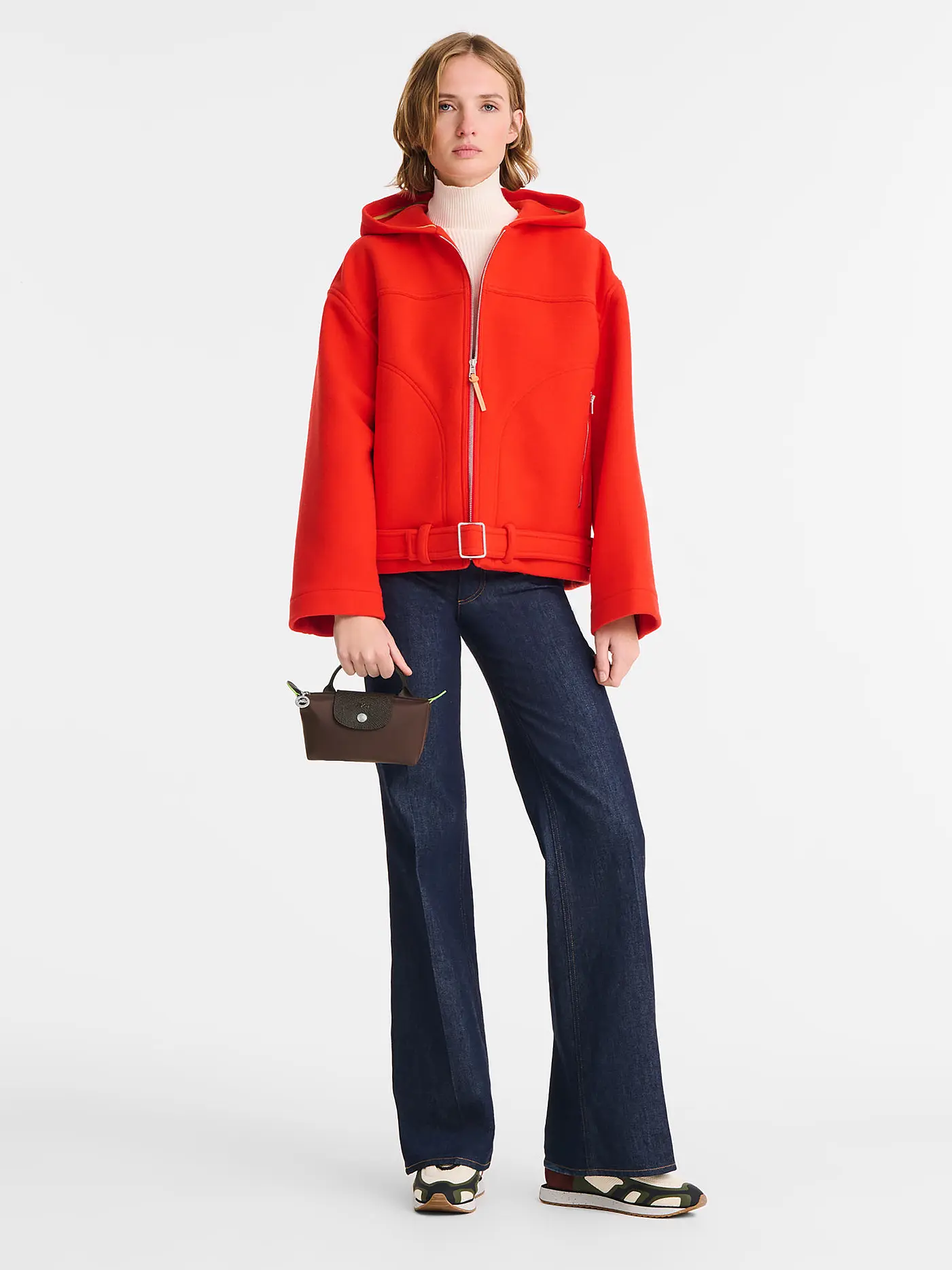 LONGCHAMP | Le Pliage Green Pochette mit Henkel, Artichaut | braun